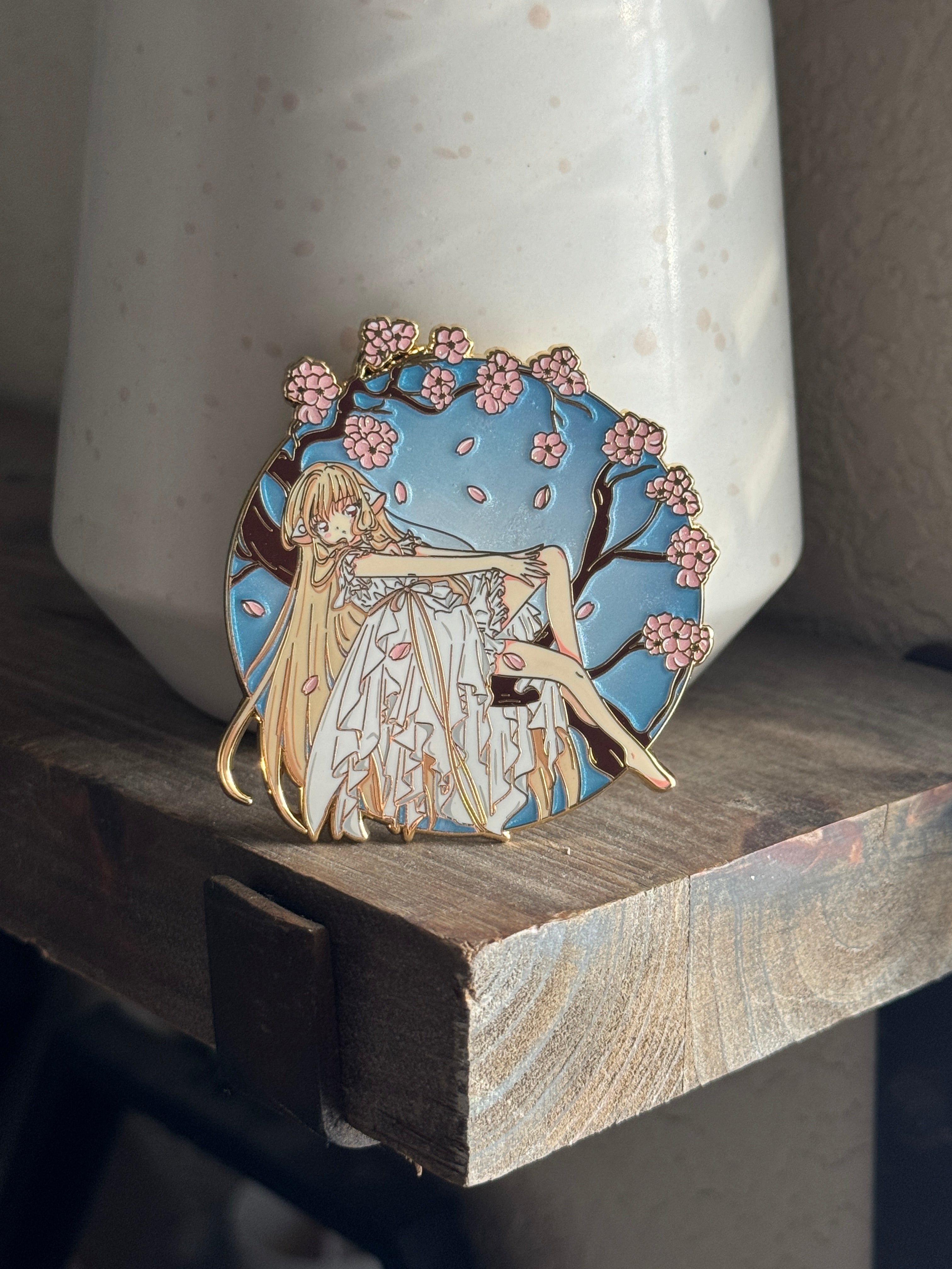 Chii Sakura Pins Blue & Red **In-Hand**