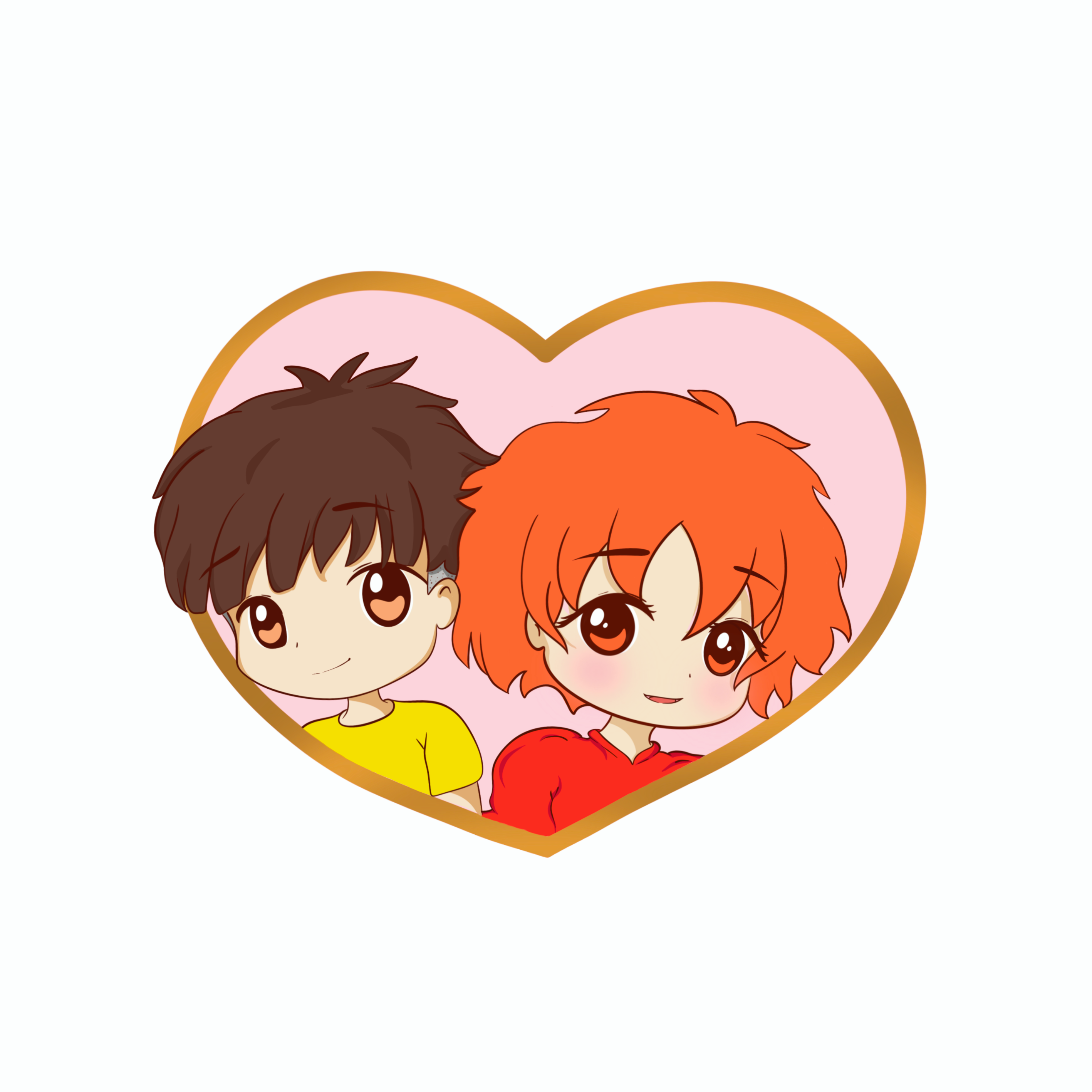 Ponyo & Sosuke Enamel Pin